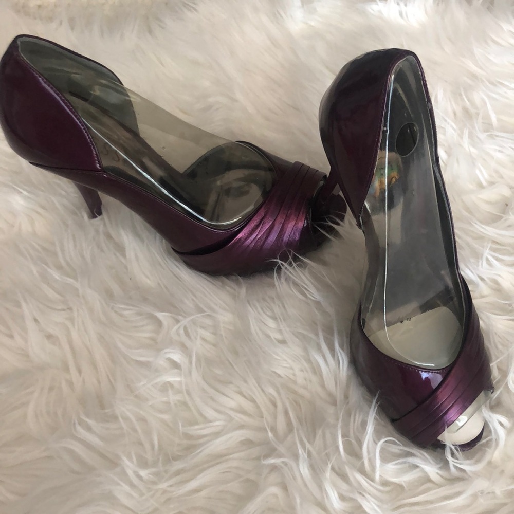Plum colored Guess shoes